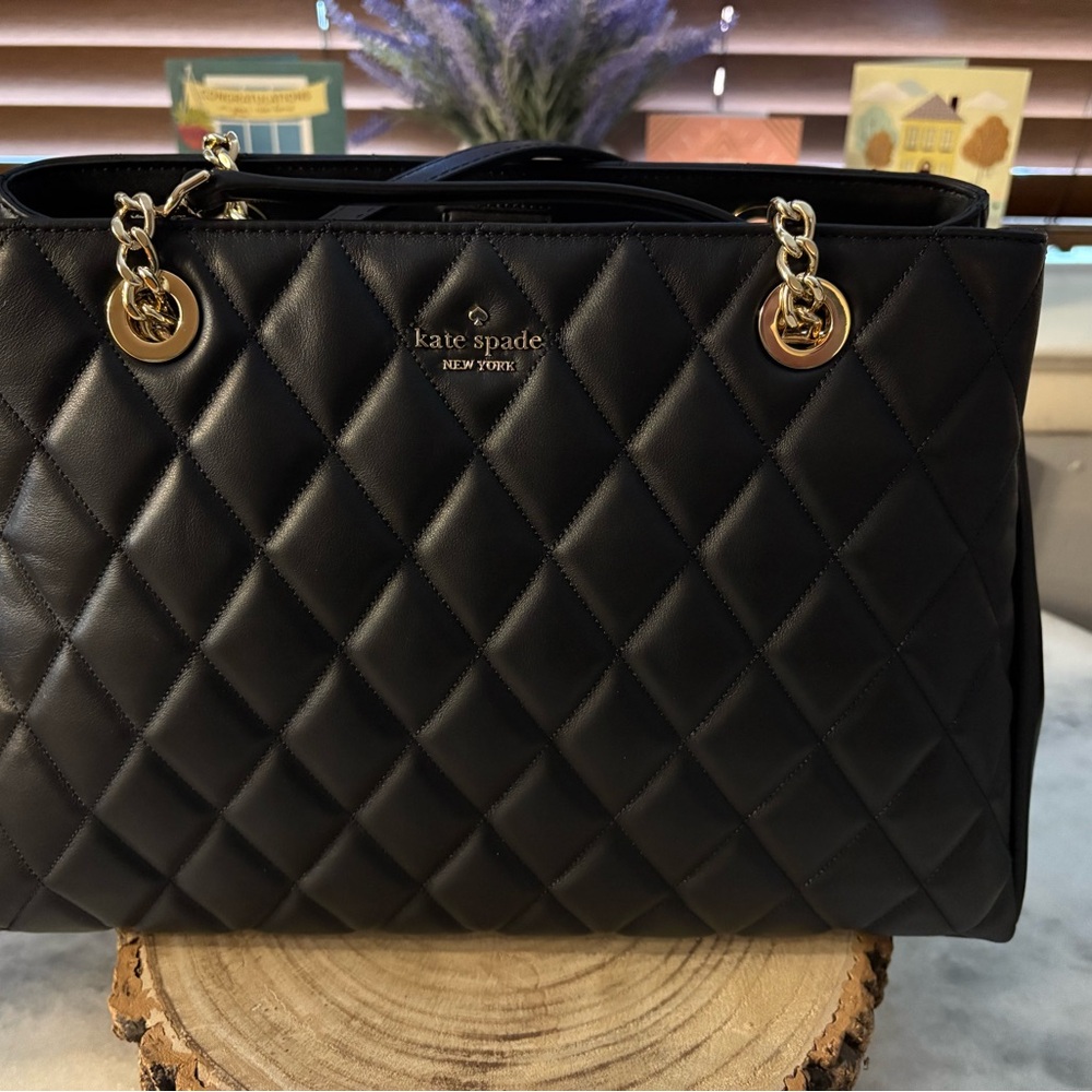 Kate Spade Black Quilted Women's Tote